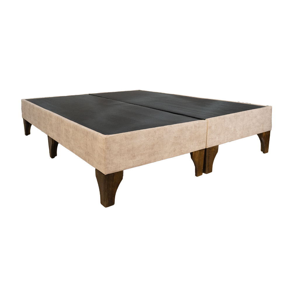 Cama Completa 2 Plazas con Colchón Pocket y Respaldo – Madera Firme