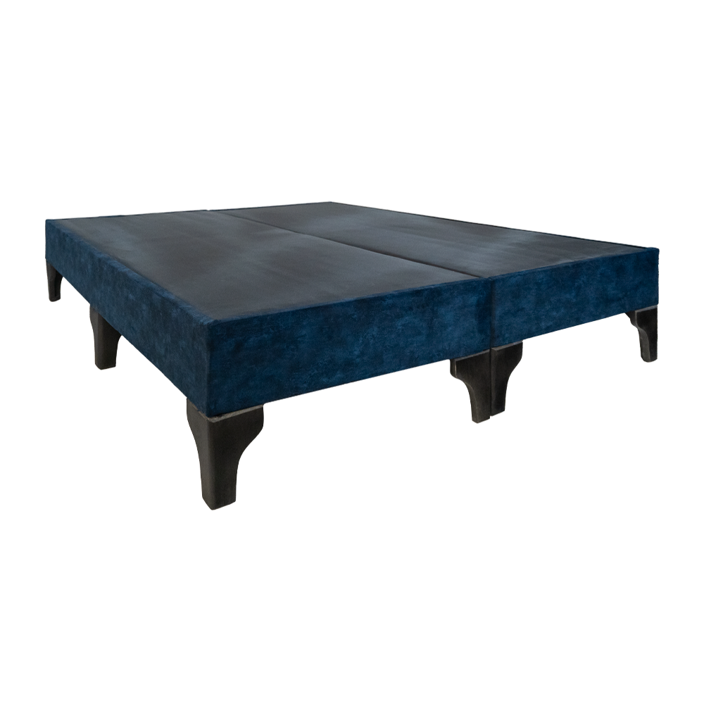 Cama Completa 2 Plazas con Colchón Pocket y Respaldo – Madera Firme