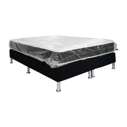 Base 2 Plazas de Madera + Colchón de Resortes – Confort y Estilo