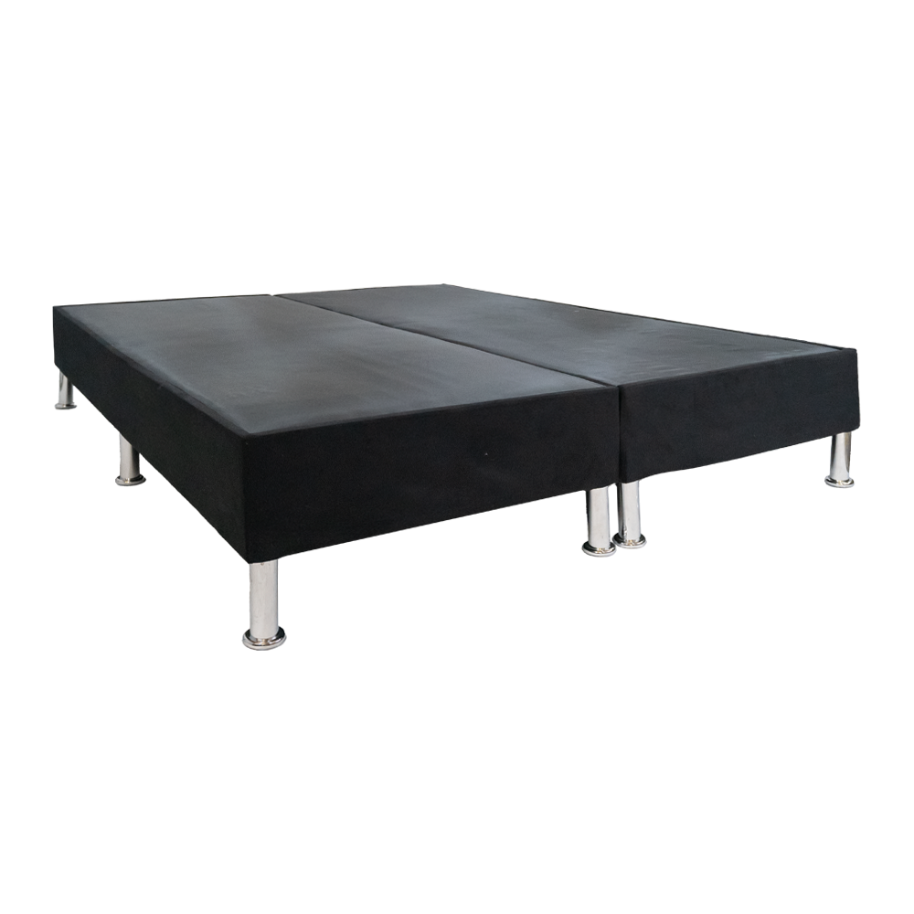 Base 2 Plazas de Madera + Colchón de Resortes – Confort y Estilo